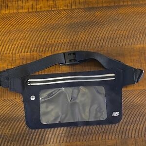 New Balance Black and Silver Belt Bag for Phone